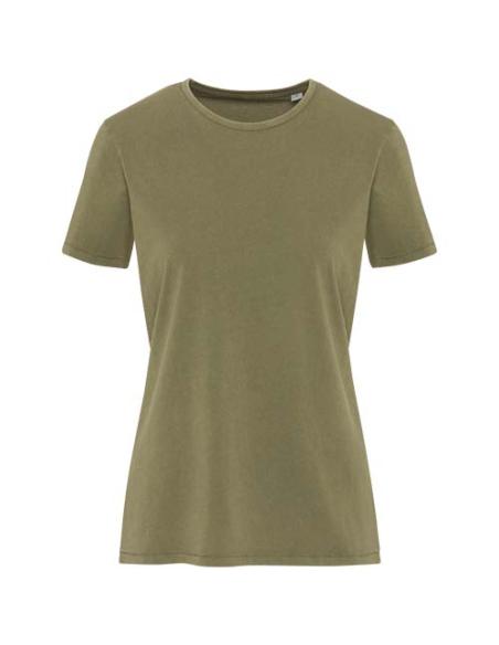 Camiseta lavada de manga corta de 160 g/m2 para mujer N01966593