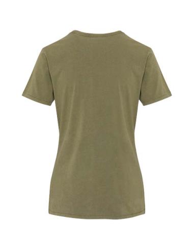 Camiseta lavada de manga corta de 160 g/m2 para mujer N01966593
