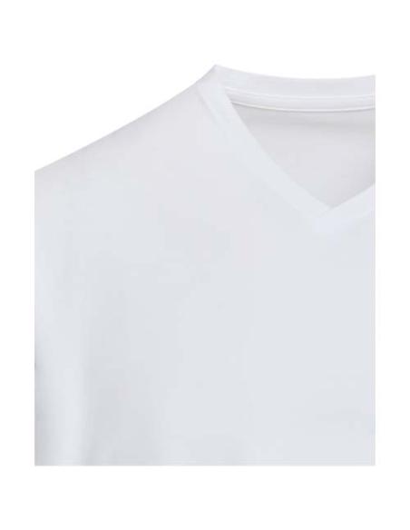 Camiseta orgánica unisex de 200 g/m² con certificado OCS de manga corta y cuello de pico N01056693
