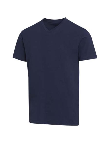 Camiseta orgánica unisex de 200 g/m² con certificado OCS de manga corta y cuello de pico N05556693