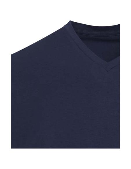 Camiseta orgánica unisex de 200 g/m² con certificado OCS de manga corta y cuello de pico N05556693