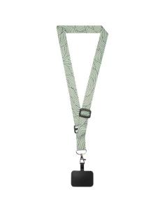 Lanyard ajustable de RPET de sublimación y soporte para teléfono N10111LP1