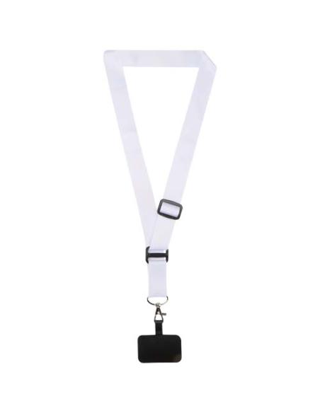 Lanyard ajustable de RPET de sublimación y soporte para teléfono N10111LP1