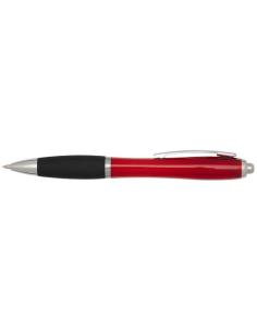 Bolígrafo de plástico reciclado con certificado RCS, cuerpo de color y empuñadura negra (tinta negra) N12844601 2