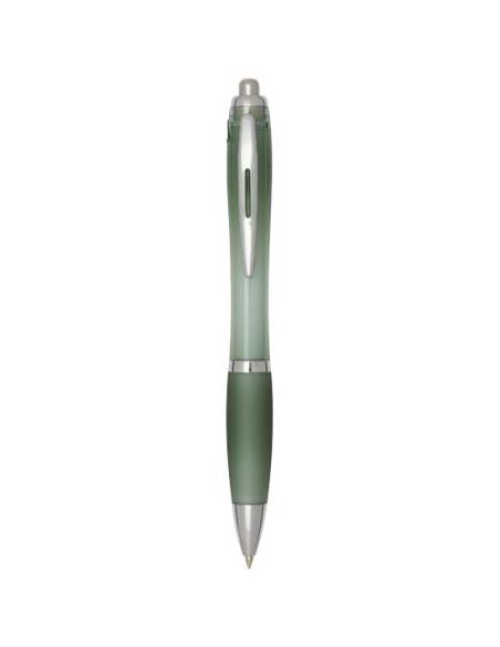 Bolígrafo de plástico reciclado con certificado RCS y cuerpo y empuñadura de color (tinta negra) N26454601