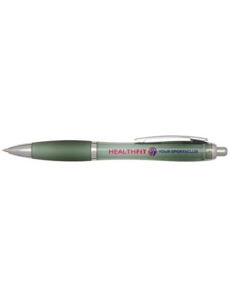 Bolígrafo de plástico reciclado con certificado RCS y cuerpo y empuñadura de color (tinta negra) N26454601