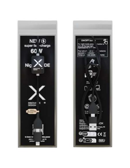Cable de carga con interruptor de 60 W y logotipo retroiluminado N09212XP2