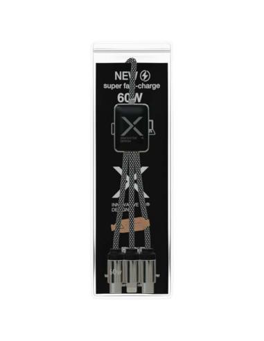 Cable de carga tipo C de 60 W con doble logotipo retroiluminado N09312XP2