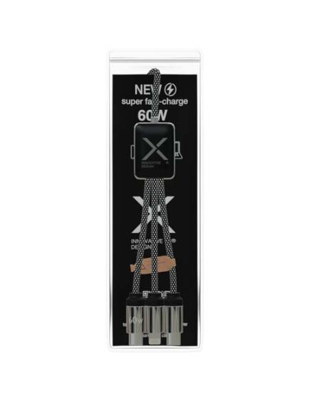 Cable de carga tipo C de 60 W con doble logotipo retroiluminado N09312XP2