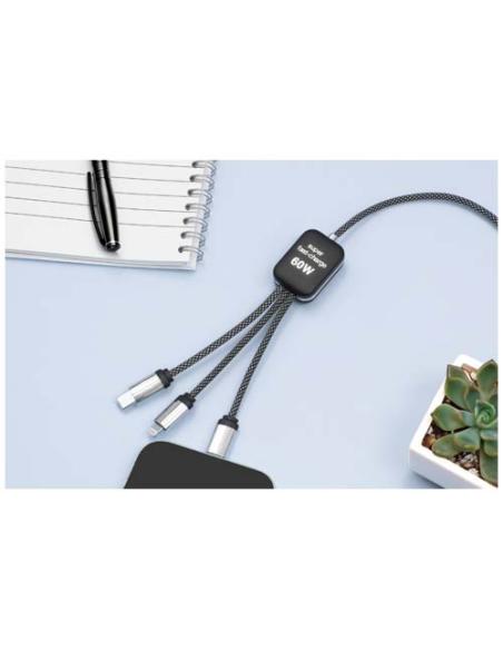 Cable de carga tipo C de 60 W con doble logotipo retroiluminado N09312XP2