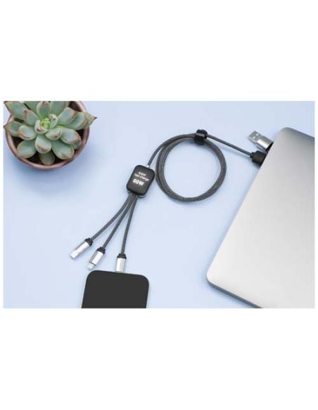 Cable de carga tipo C de 60 W con doble logotipo retroiluminado N09312XP2