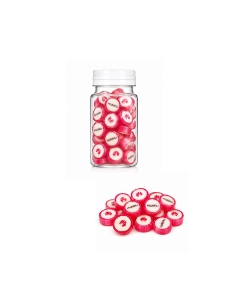 Bote de Medicinas relleno de Caramelo Mini Rock 75grs Personalizado | Al mejor precio | nosolodulce