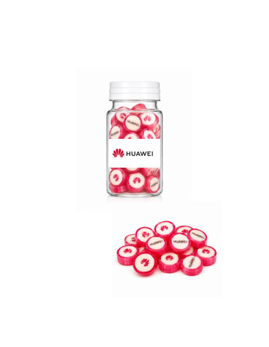 Bote de Medicinas relleno de Caramelo Mini Rock 75grs Personalizado | Al mejor precio | nosolodulce