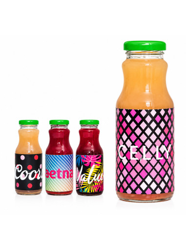 Botellín de Zumo de Frutas Natural 25cl Personalizado | Al mejor Precio | nosolodulce