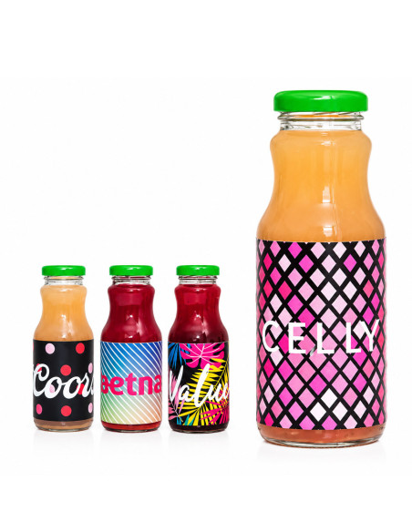 Botellín de Zumo de Frutas Natural 25cl Personalizado | Al mejor Precio | nosolodulce