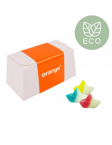 Estuche de cartón bio XS con caramelos jelly Personalizado | Al mejor precio | nosolodulce