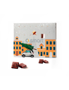 Calendario de adviento classic A4 (346x245x10mm) con chocolatinas Personalizado | Consultar precio | nosolodulce