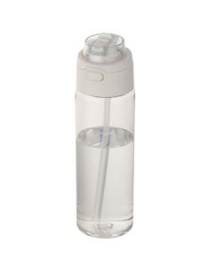 Botella de agua Theron de 700 ml de plástico reciclado RCS con tapa de doble función y pajita abatible N10059001