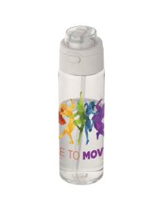 Botella de agua Theron de 700 ml de plástico reciclado RCS con tapa de doble función y pajita abatible N10059001 2
