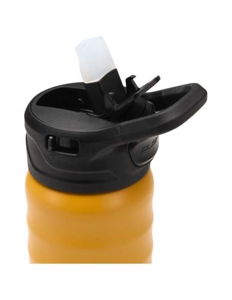 Botella deportiva Knox de 350 ml de acero inoxidable de doble pared reciclado RCS con pajita abatible N11259001