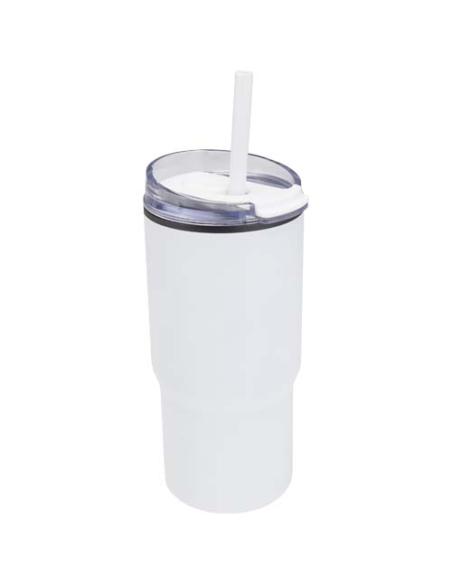 Vaso térmico de doble pared reciclado RCS de 540 ml de Westin con pajita N10959001