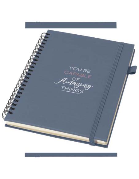 Cuaderno Liss A5 de tapa dura de plástico reciclado con espiral N55203701