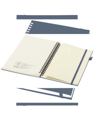 Cuaderno Liss A5 de tapa dura de plástico reciclado con espiral N55203701