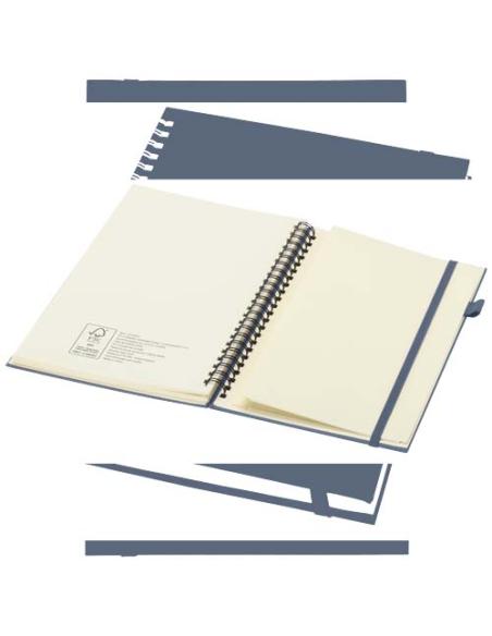 Cuaderno Liss A5 de tapa dura de plástico reciclado con espiral N55203701