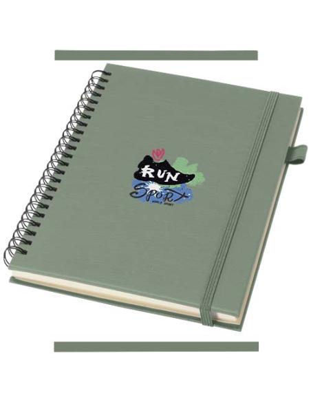 Cuaderno Liss A5 de tapa dura de plástico reciclado con espiral N26203701