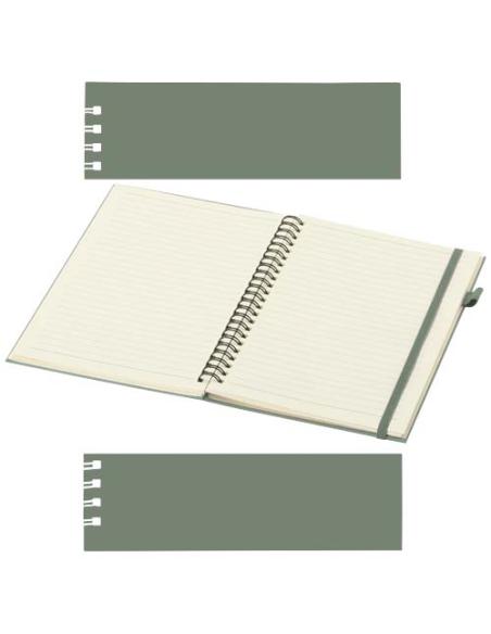 Cuaderno Liss A5 de tapa dura de plástico reciclado con espiral N26203701