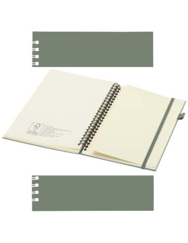 Cuaderno Liss A5 de tapa dura de plástico reciclado con espiral N26203701
