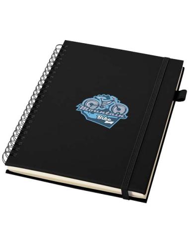 Cuaderno Liss A5 de tapa dura de plástico reciclado con espiral N09203701