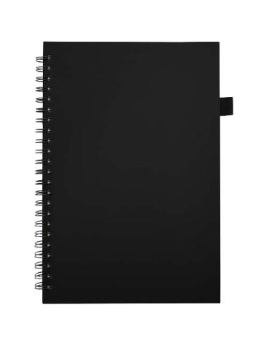 Cuaderno Liss A5 de tapa dura de plástico reciclado con espiral N09203701