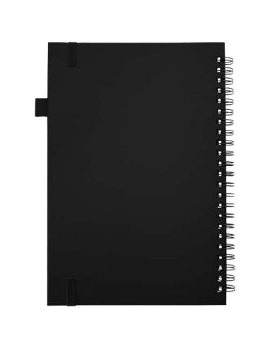Cuaderno Liss A5 de tapa dura de plástico reciclado con espiral N09203701