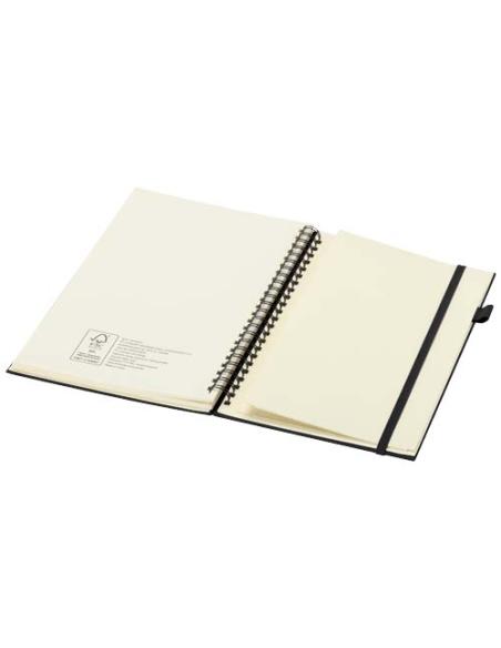 Cuaderno Liss A5 de tapa dura de plástico reciclado con espiral N09203701