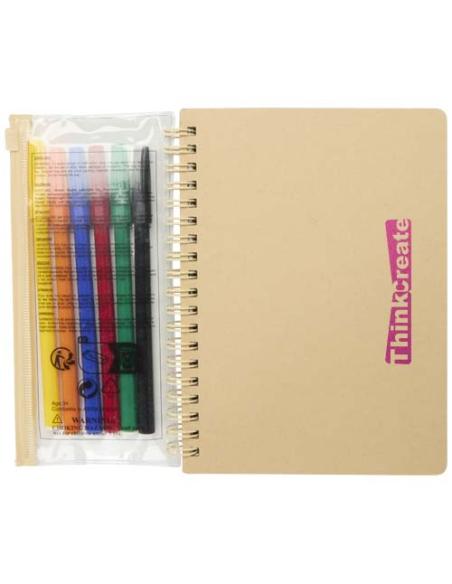 Set de cuaderno de tapa dura y rotuladores Squiggle B6 N60033701