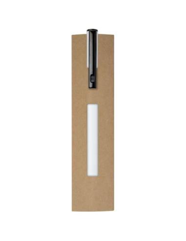 Bolígrafo giratorio de aluminio reciclado Verton con funda (tinta azul) N10133701