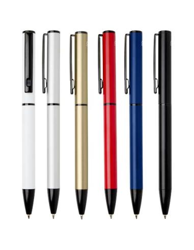 Bolígrafo giratorio de aluminio reciclado Verton con funda (tinta azul) N10133701