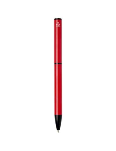 Bolígrafo giratorio de aluminio reciclado Verton con funda (tinta azul) N12133701