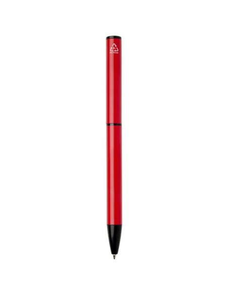 Bolígrafo giratorio de aluminio reciclado Verton con funda (tinta azul) N12133701