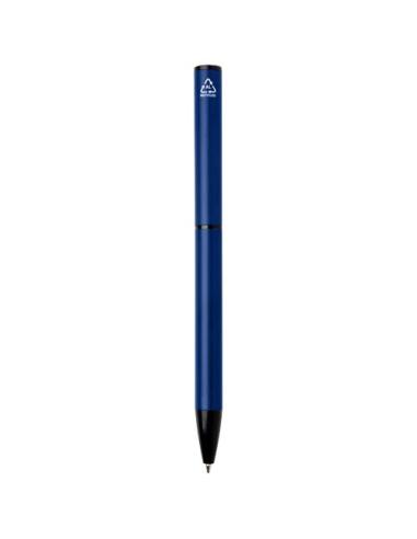 Bolígrafo giratorio de aluminio reciclado Verton con funda (tinta azul) N55133701
