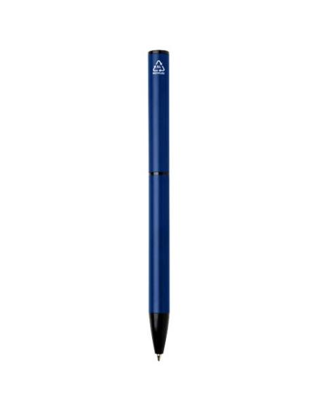 Bolígrafo giratorio de aluminio reciclado Verton con funda (tinta azul) N55133701