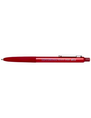 Bolígrafo de aluminio reciclado Soffit con mecanismo de clic y acabado anodizado (tinta azul) N12233701