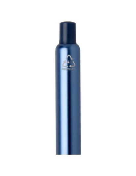 Bolígrafo de aluminio reciclado Soffit con mecanismo de clic y acabado anodizado (tinta azul) N55233701