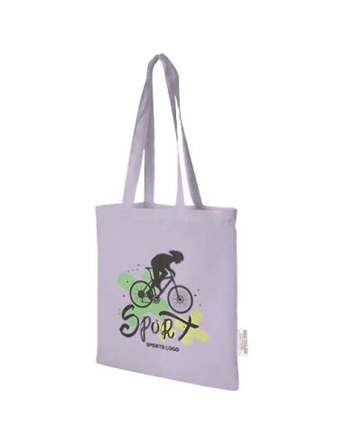 Bolsa Tote de algodón reciclado GRS de 140 g/m2 de 7 L Madras N53596021