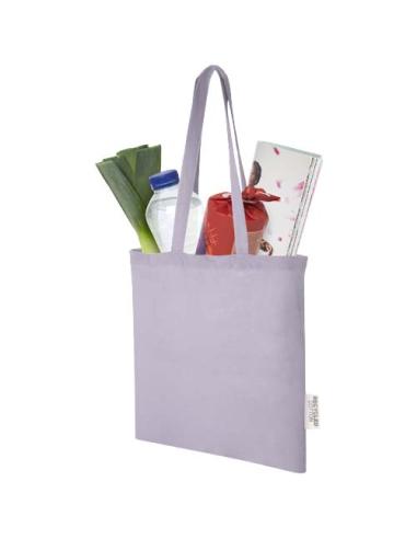 Bolsa Tote de algodón reciclado GRS de 140 g/m2 de 7 L Madras N53596021