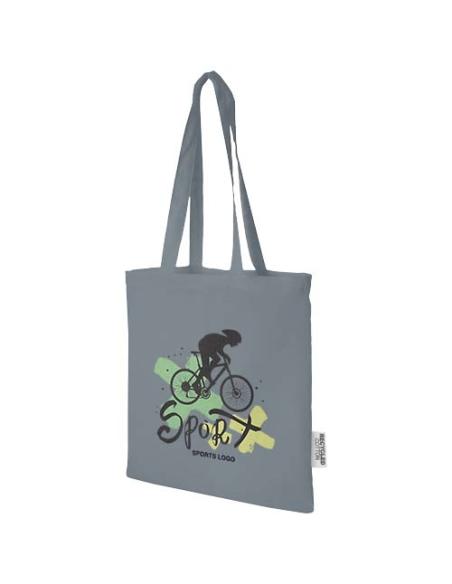 Bolsa Tote de algodón reciclado GRS de 140 g/m2 de 7 L Madras N28596021