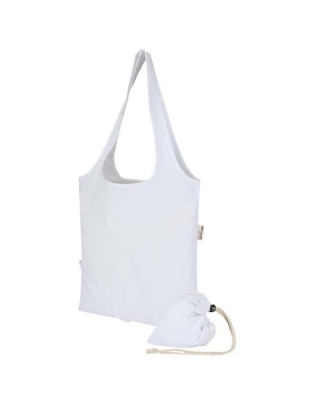 Bolsa de tela de algodón reciclada GRS «Madras Blend», 140 g/m², plegable, 7 l N10508021