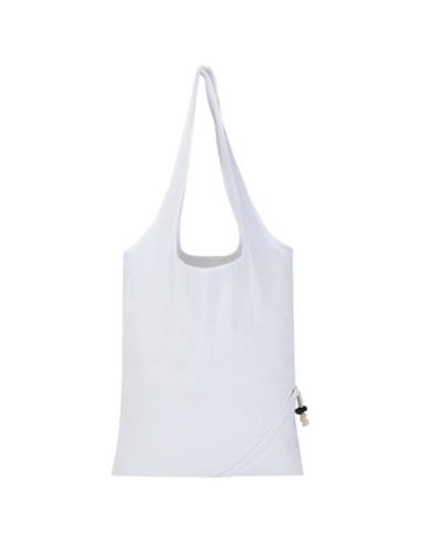 Bolsa de tela de algodón reciclada GRS «Madras Blend», 140 g/m², plegable, 7 l N10508021