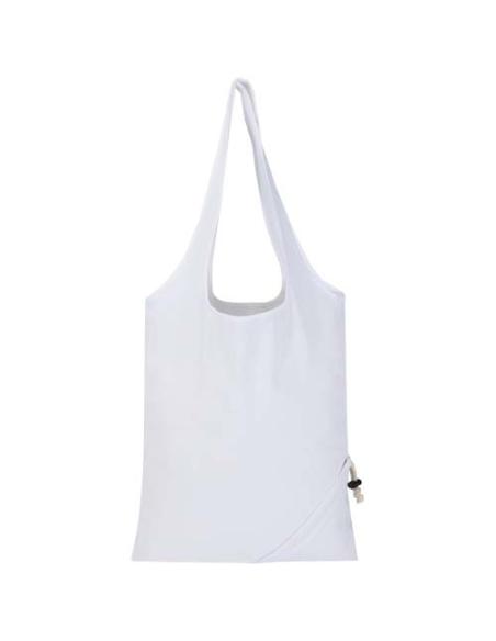 Bolsa de tela de algodón reciclada GRS «Madras Blend», 140 g/m², plegable, 7 l N10508021